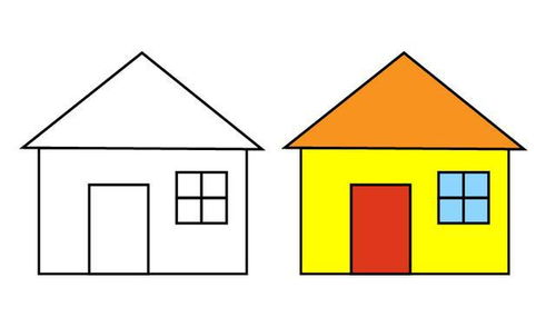 房屋设计图简笔画大全图片,房屋设计图画法