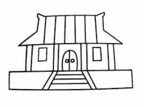 房屋设计绘画图片简单,房屋设计图简笔画